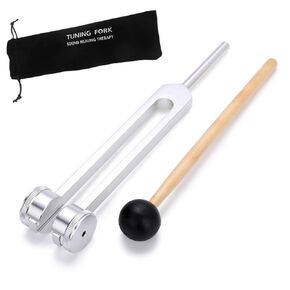 Bysameyee 528 hz Tuning Fork Medical with Taylor Percussion Hammer Mallet, Non-Magnetic Aluminum Alloy Tuning Forks for Sound Healing Therapy, DNA Repair, Violin/Guitar/Piano Tune in Kuwait