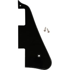 Musiclily Electric Guitar Pickguard Pick Guards Scratch Plate for Epiphone Les Paul Modern Style, 1Ply Black