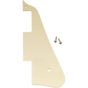 Musiclily Electric Guitar Pickguard Pick Guards Scratch Plate for Epiphone Les Paul Modern Style, 1Ply Black