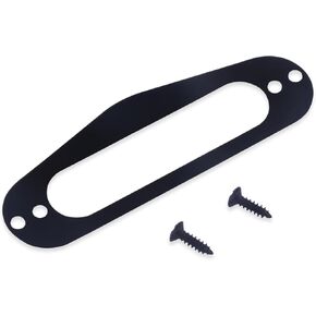 حلقة تثبيت لاقط رقبة الجيتار من Rubatone مع براغي متوافقة مع التقاطات لفائف واحدة من Fender Strat Stratocaster باللون الأسود. in Kuwait