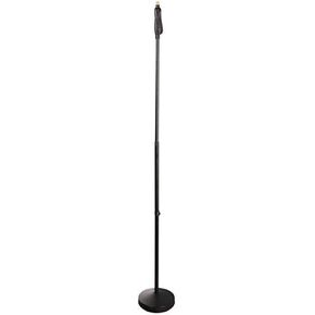 Pyle Universal Microphone Stand - M-6 Mic Mount Holder and Height Adjustable from 27.5" to 57.5" Inch High w/ Compact Round Base Plate - Quick Setting Lock-Tight Knob Lightweight and Reliable PMKS40