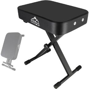 EASTROCK Piano Bench,Adjustable Piano Keyboard Bench, X-Style Stool Chair Seat for Electronic Keyboards & Digital Pianos,3 Inch Thick Padded Portable Foldable Stool(Additional Version)