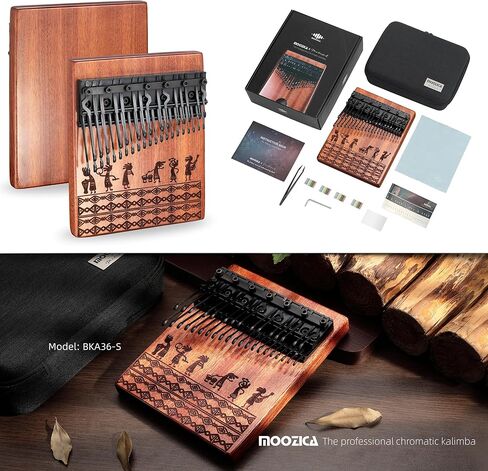 موزيكا 36 مفتاح كورماتيك كاليمبا، تخطيط بيانو مزدوج الطبقة 36 سنًا احترافي كاليمبا بيانو الإبهام، أداة الماهوجني كاليمبا الصلبة (BKA36) in Kuwait