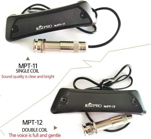 مجموعة التقاط الجيتار الصوتي، فتحة صوت مغناطيسية، سلسلة من الفولاذ، دبوس التقاط الذيل، إخراج الصوت، اللعب بالغناء، القيثارة الخشبية، التقاطات صوتية سلبية عالية الدقة (MTP-11) in Kuwait