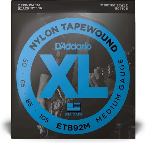 أوتار جيتار D'Addario ETB92SL Tapewound Bass، متوسطة، 50-105، مقياس طويل للغاية in Saudi Arabia
