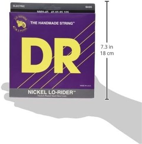DR Strings Nickel Lo-Rider - Nickel Plated Hex Core Bass 45-105 in Saudi Arabia