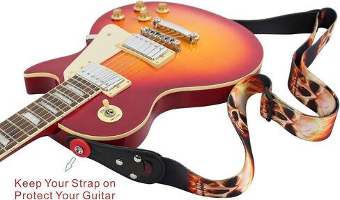 YMC TP20 سلسلة 6 قطع أجزاء الغيتار 3 يسار 3 رؤوس آلة يمين مقابض سلسلة الغيتار ضبط أوتاد رأس الآلة للجيتار الكهربائي أو الصوتي مع 2 قطعة أقفال حزام، أسود in Kuwait