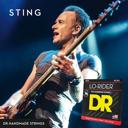 DR Strings Lo-Rider - Stainless Steel Hex Core Bass 45-105 in Saudi Arabia
