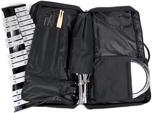 طقم جرس غلوكينسبيل 32 نوت من جيرلوكس مع حامل قابل للتعديل، وسادة تدريب الطبل، حقيبة حمل in Kuwait