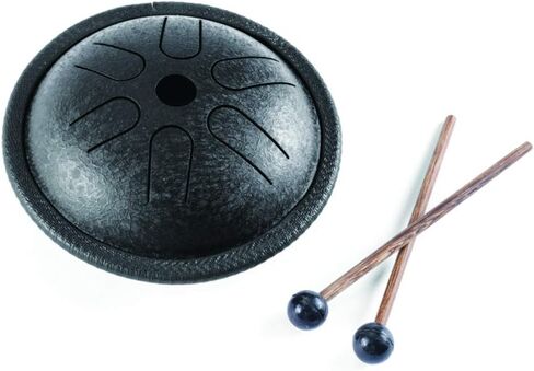 Yahpetes Worry-free Drum 5.5 Inch Steel Tongue Drum 6 Notes Musical Instruments Hand Drums with Handpan Drum with 1 Pair Mallets and Storage Drum Bag Note Sticks (Green) in Kuwait