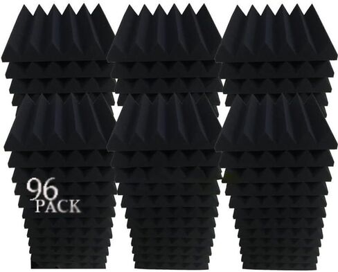 96 لوحة رغوة صوتية إسفين ستوديو عازل للصوت بلاط الحائط 12 بوصة × 12 بوصة × 2 بوصة in Kuwait