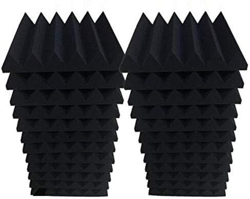 96 لوحة رغوة صوتية إسفين ستوديو عازل للصوت بلاط الحائط 12 بوصة × 12 بوصة × 2 بوصة in Kuwait