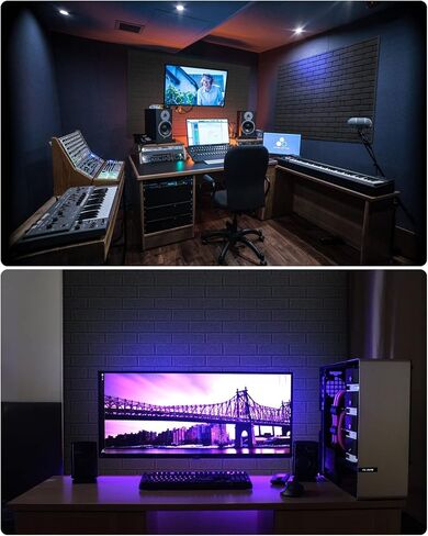 ألواح إسفنجية ذاتية اللصق مقاومة للصوت، 24 حزمة من الألواح الصوتية، ألواح حائط عازلة للصوت عالية الكثافة، لوحات صوتية لصناديق البيض، تمتص الضوضاء وتقلل الصدى للاستوديو المنزلي، 1 بوصة × 12 بوصة × 12 بوصة in Kuwait