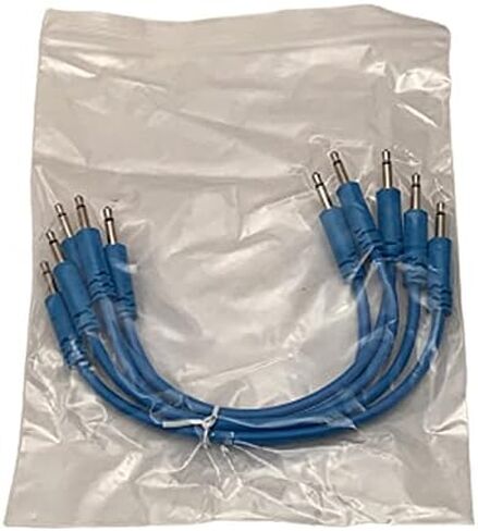 كابلات توصيل Luigis Modular Supply Spaghetti Eurorack - حزمة من 5 كابلات زرقاء، 6 (15 سم) in Saudi Arabia