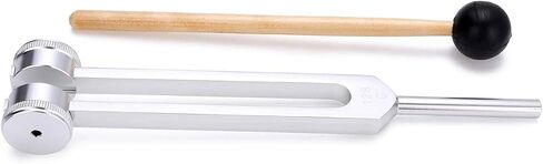 Bysameyee 528 hz Tuning Fork Medical with Taylor Percussion Hammer Mallet, Non-Magnetic Aluminum Alloy Tuning Forks for Sound Healing Therapy, DNA Repair, Violin/Guitar/Piano Tune in Kuwait