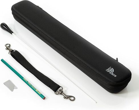 LEOPERIS Conductor Baton Case - With Resin Conducting Baton - Has Adjustable Inserts and Lid Pads - Includes Metal Bookmark Clip and Pencil in Saudi Arabia