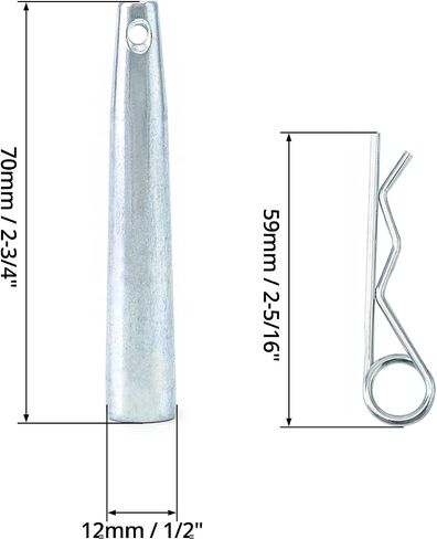 QWORK Aluminum Conical Coupler Pins with R-Clip - 15 Sets of 2.7-inch Stage Lights Truss Accessories for Lighting Trusses Replace Parts in Saudi Arabia