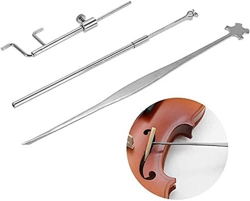 طقم أدوات إصلاح التركيب من Liyafy كمان لوثير من الكمان مع مقياس الصوت ومشبك للجلب وفضة سيتر in Kuwait