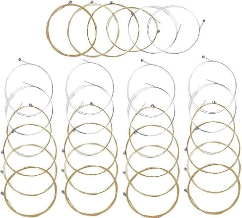 TUOREN 5 Sets of 6 String Guitar Strings Replacement Steel Guitar Strings for Acoustic Guitar Gold Ball End in Saudi Arabia