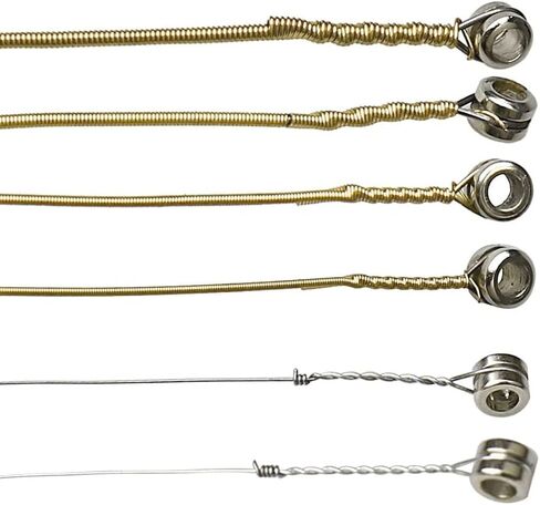 TUOREN 5 Sets of 6 String Guitar Strings Replacement Steel Guitar Strings for Acoustic Guitar Gold Ball End in Saudi Arabia