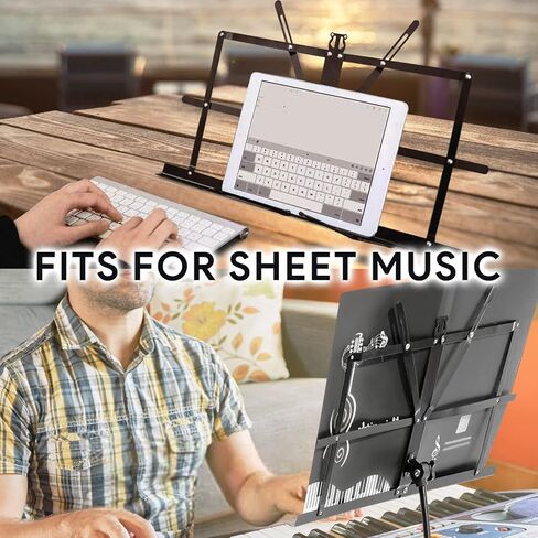 مقعد بيانو من تشاتشازو، مقعد بيانو قابل للتعديل، كرسي بيانو قابل للطي، كرسي بيانو إسفنجي مبطن عالي الكثافة بسمك 2.9 انش مع حامل موسيقي in Kuwait