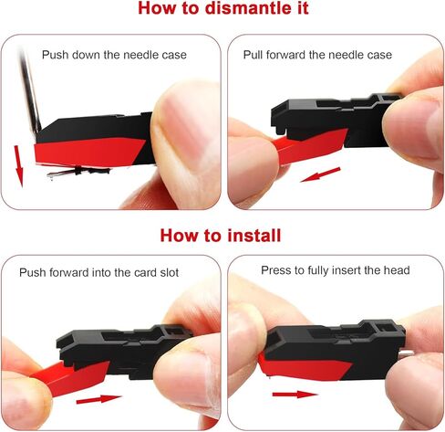 مجموعة تنظيف إبر مشغل التسجيل، جل تنظيف قلم 4 في 1 كامل، فرشاة إبر مشغل التسجيل، إبرة بديلة قابلة للدوران (قطعتان)، صندوق تخزين in Kuwait