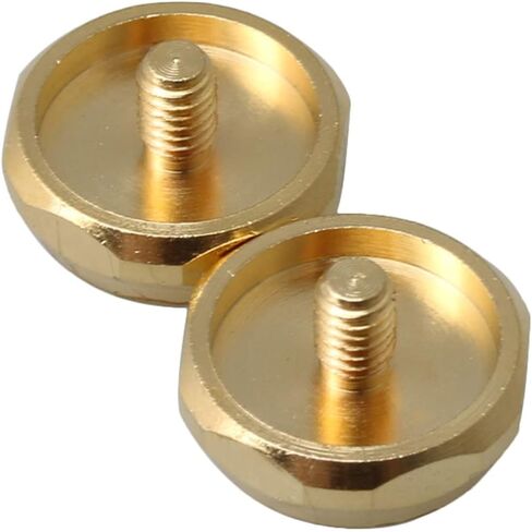 Jiayouy 3Pcs Trumpet Valve Finger Buttons Musical Instruments Accessories Gold with Green Texture Inlay in Saudi Arabia