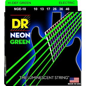أوتار جيتار كهربائي نيون HI-DEF من DR (NGE-10) وأوتار جيتار كهربائي نيون HI-DEF (NPE-9)، وردي