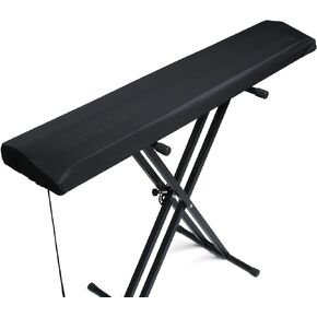 غطاء غبار لوحة مفاتيح البيانو، 88 مفتاحًا، غطاء مركب منسوج مقاوم للبقع، غطاء لوحة مفاتيح إلكتروني مع قفل سلك مرن متين، غطاء بيانو إلكتروني in Kuwait