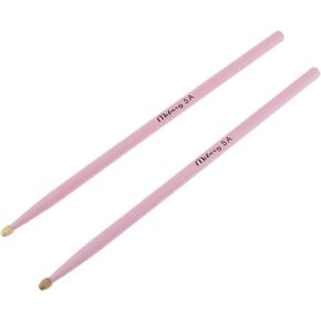 عصى طبل 5A من YiPaiSi 5A، أعواد طبل خشبية من خشب القيقب 5A، أعواد طبل خشبية 5A للطلاب والكبار (وردي) in Kuwait