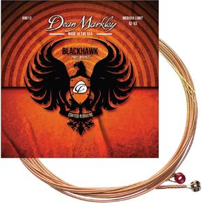 Blackhawk Coated Phosphor Bronze Acoustic Guitar Strings, 10-47 Extra Light Guitar Strings Acoustic 6 String Set, Sparking Tone with Warm Rich Sound Acoustic Guitar Strings, Made in the USA in Kuwait