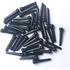 Generic 30 psc Guitar Bridge Pins Plastic with Dot Black in Saudi Arabia