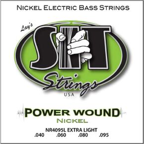 SIT Strings NR45105L Nickel Plated Bass Guitar Strings, 4-String Medium-Light