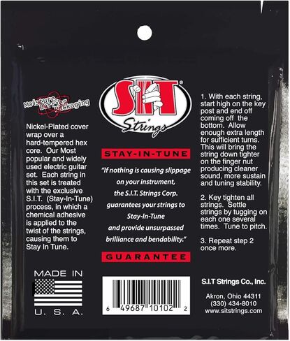 اوتار جيتار كهربائية خفيفة للغاية من النيكل من اس اي تي 9-42 in Kuwait