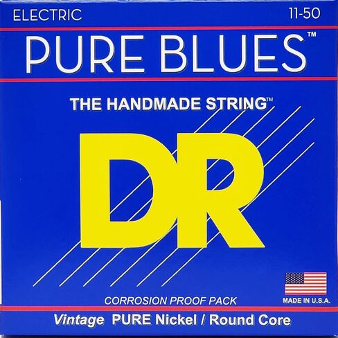 DR Strings Pure Blues Pure Nickel Wrap Round Core 11-50 & Rare - Phosphor Bronze AcousticHex Core 12-54 in Saudi Arabia