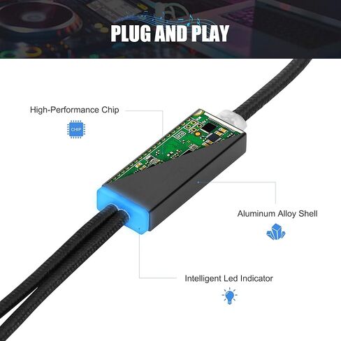 محول كيبل ميدي من ميدي الى USB/USB C مع مدخل ومخرج توصيل مع كيبورد / بيانو / مركب للتحرير والتسجيل مع ويندوز واندرويد وماك او اس واندرويد ومعظم الاجهزة من النوع سي in Saudi Arabia