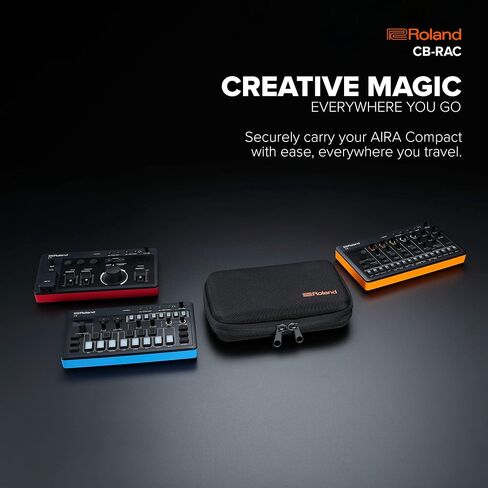 حقيبة حمل مخصصة مدمجة من Roland CB-RAC AIRA لحماية مدمن الصوت E-4 الخاص بك، وJ-6 Chord Synth وT-8 Beat Machine | انسيابي ومتين مع جيب شبكي داخلي in Saudi Arabia