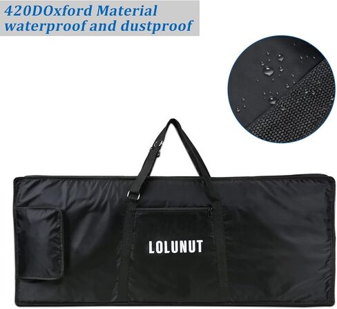 شنطة كيبورد الكترونية سميكة مقاومة للماء مكونة من 61 مفتاحا للالكترونيات (اسود) in Kuwait