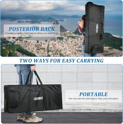 شنطة كيبورد الكترونية سميكة مقاومة للماء مكونة من 61 مفتاحا للالكترونيات (اسود) in Kuwait