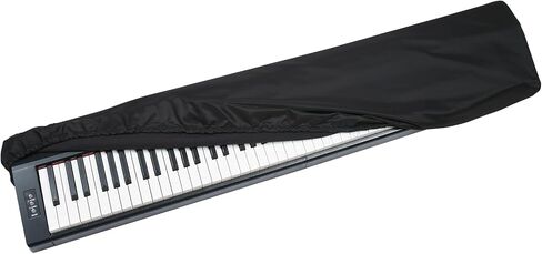 غطاء غبار لوحة مفاتيح البيانو، 88 مفتاحًا، غطاء مركب منسوج مقاوم للبقع، غطاء لوحة مفاتيح إلكتروني مع قفل سلك مرن متين، غطاء بيانو إلكتروني in Kuwait