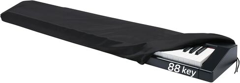 غطاء غبار لوحة مفاتيح البيانو، 88 مفتاحًا، غطاء مركب منسوج مقاوم للبقع، غطاء لوحة مفاتيح إلكتروني مع قفل سلك مرن متين، غطاء بيانو إلكتروني in Kuwait