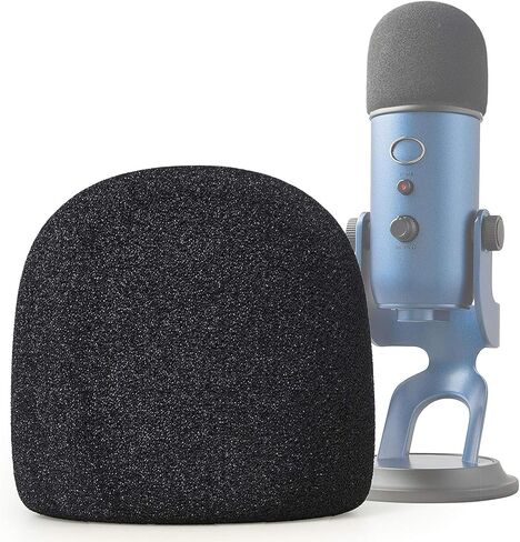 5 قطع من واقيات الرياح للميكروفون من GOTOBI لـ Blue Yeti، غطاء إسفنجي للميكروفون، غطاء ميكروفون إسفنجي عالي الكثافة. in Kuwait