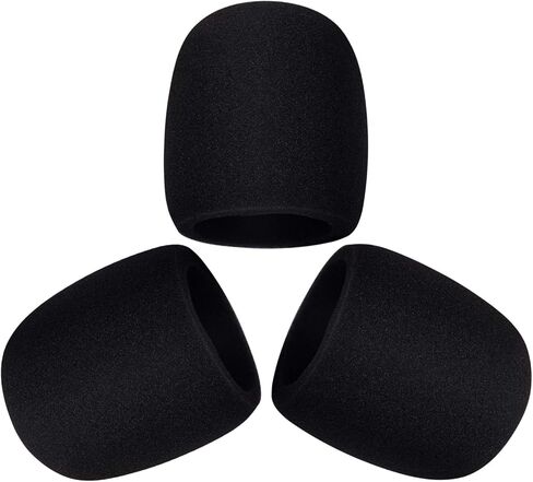 3 قطع غطاء ميكروفون أزرق Yeti ميكروفون واقي من الزجاج الأمامي لكاميرا Blue Yeti ، Yeti Pro مكثف ميكروفون (مقاس A، أسود) in Kuwait