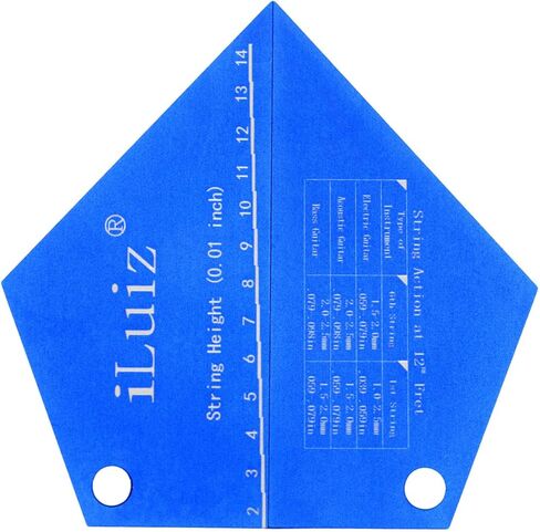 Fret Rocker AND String Height Gauge Professional Forever-direct Guitar Set Up Tool for Electric Bass and Acoustic Guitar Leveling Luthier Tool - iLuiz in Kuwait
