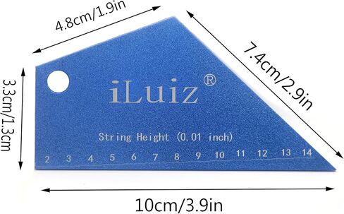 Fret Rocker AND String Height Gauge Professional Forever-direct Guitar Set Up Tool for Electric Bass and Acoustic Guitar Leveling Luthier Tool - iLuiz in Kuwait