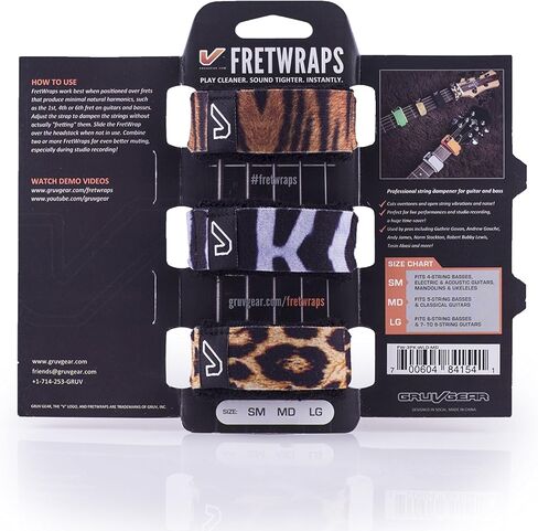 جروف جير مجموعة كاتم اوتار مكونة من 3 قطع من فريترابس، مقاس S، لون اسود in Kuwait