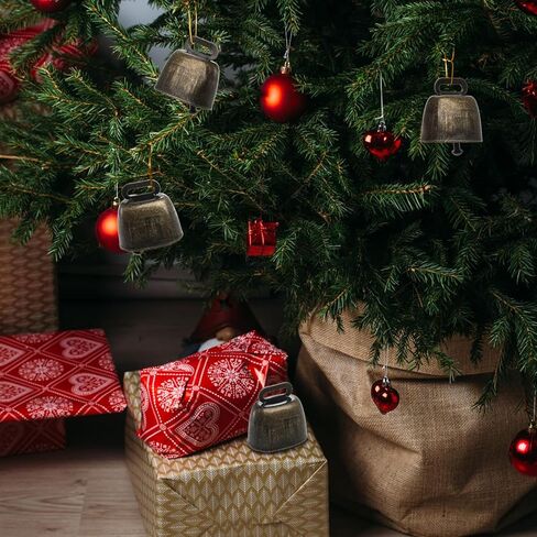 Coloch 20 Pack Grazing Copper Cow Bells, Metal Farm Animal Anti Lost Bells Loud Bronze Bell Small Brass Calling Bells for Grazing Cattle, Horses, Sheep in Kuwait