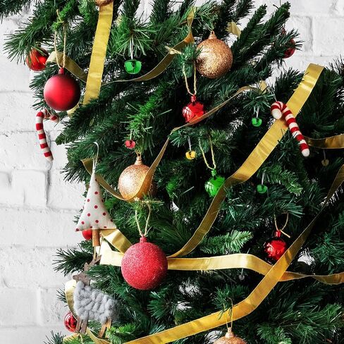 Christmas Tree Decoration-Small Jingle Bells, 300Pcs Colorful Craft Bells Christmas Bells Bulk, Christmas Tree Ornaments for Christmas Home Festival Decorations DIY Project in Saudi Arabia