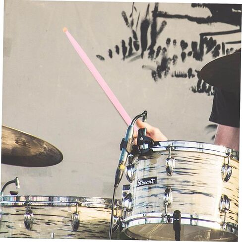 عصى طبل 5A من YiPaiSi 5A، أعواد طبل خشبية من خشب القيقب 5A، أعواد طبل خشبية 5A للطلاب والكبار (وردي) in Kuwait