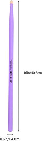 MILISTEN 2 Pairs Wood Drumsticks Maple Wood Tip Drumsticks Professional Natural Mallets Musical Hammer for Kids Adults Drummers Beginners 5A Pink Purple in Saudi Arabia